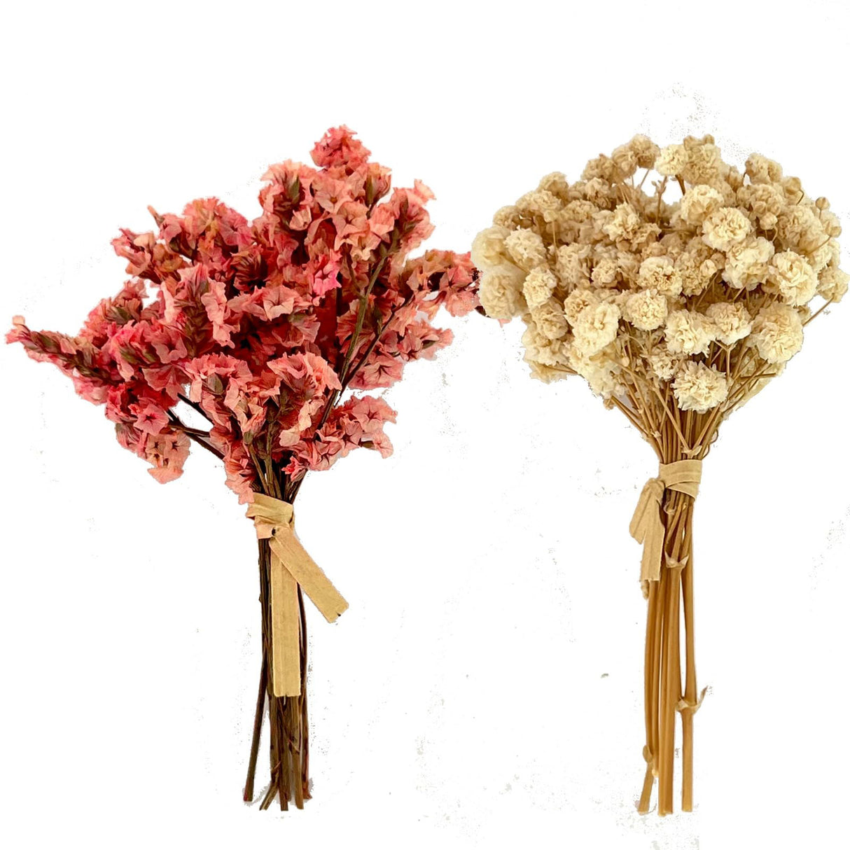 10Pcs Mini Dried Flowers Bouquet, Mixed Natural Dried Flowers Gypsophila Bouquets Boutonniere Table Centerpieces Birthday Cake Flowers for DIY Crafts MOORCHOCO