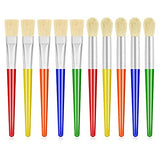 10Pcs Paint Brushes for Kids, Anezus Kids Paint Brushes Toddler Large Chubby Paint Brushes Round and Flat Preschool Paint Brushes for Washable Paint anezus