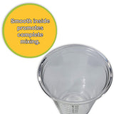 10 8oz Disposable Graduated Clear Plastic (PET) Cups and 10 6" Wood Stir Sticks for Mixing Paint, Stain, Epoxy, Resin by NetSellsIt NSI