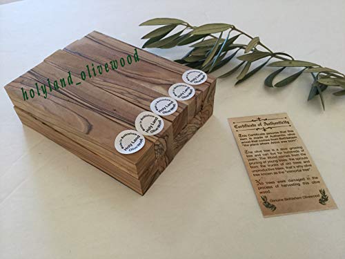 10 ~ Bethlehem Olive Wood Pen Blanks with Certificates Authentic-Premium Quality - WoodArtSupply