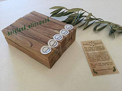 10 ~ Bethlehem Olive Wood Pen Blanks with Certificates Authentic-Premium Quality - WoodArtSupply