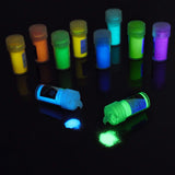 10 Color Glow In The Dark Pigment Powder with UV Lamp - Epoxy Resin Luminous Powder for Slime Kit,Skin Safe Long Lasting Self Glowing Dye for DIY DecorRom