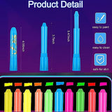 10 Colors Glow in The Black Light Face Paint Crayons Kit, UV Black Light Makeup Neon Face and Body Paint Sticks Markers for Mardi Gras Halloween Ausejopeac