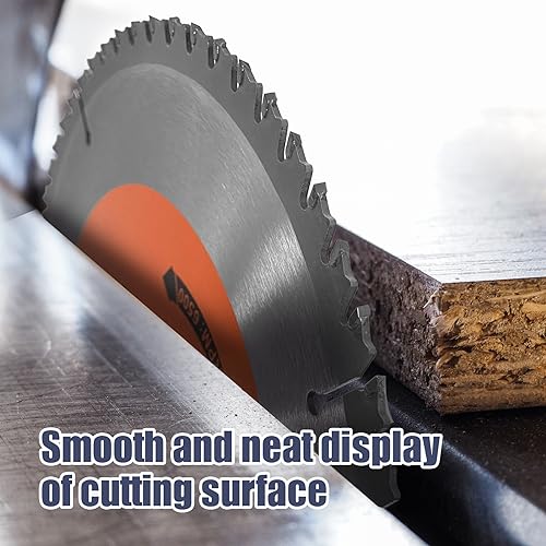 10 Inch 80T Circular Saw Blade with 5/8" Arbor, ATB Fast Cutting, Miter/Table Saw Blade for Wood-Cutting X-YEAH