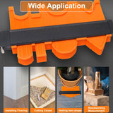 10 Inch Super Gauge Shape and Outline Tool, Contour Gauge Profile Tool with Lock, Measuring Tools Shape Duplicator Woodworking Tools MECHEER