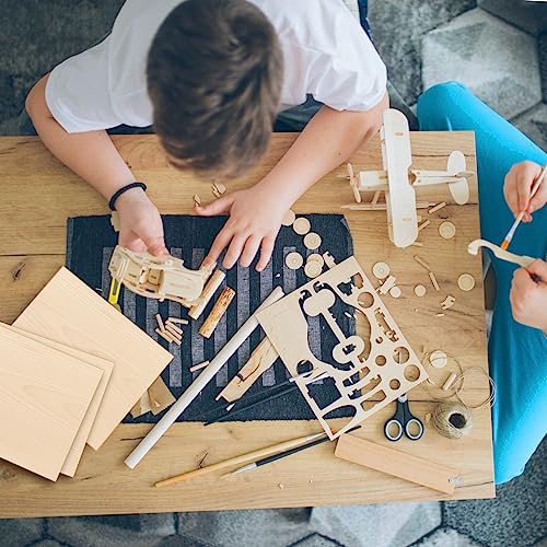 10 PCS Balsa Wood Sheets, 12"x12"x0.12"Plywood Sheets Basswood Sheet, Rectangle Blank Wooden, Craft Wood Blank Unfinished Wood Board for Home Sinjeme