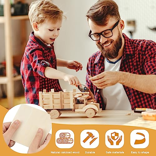 10 PCS Balsa Wood Sheets, 12"x12"x0.12"Plywood Sheets Basswood Sheet, Rectangle Blank Wooden, Craft Wood Blank Unfinished Wood Board for Home Sinjeme