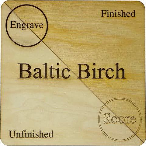 10 Pack | 3mm 1/8th inch Premium Baltic Birch Plywood, 12” x 19”, Glowforge Ready, Hand Selected Unfinished | Boxes of 10, 20, 50 and 100 | Laser Craft Closet