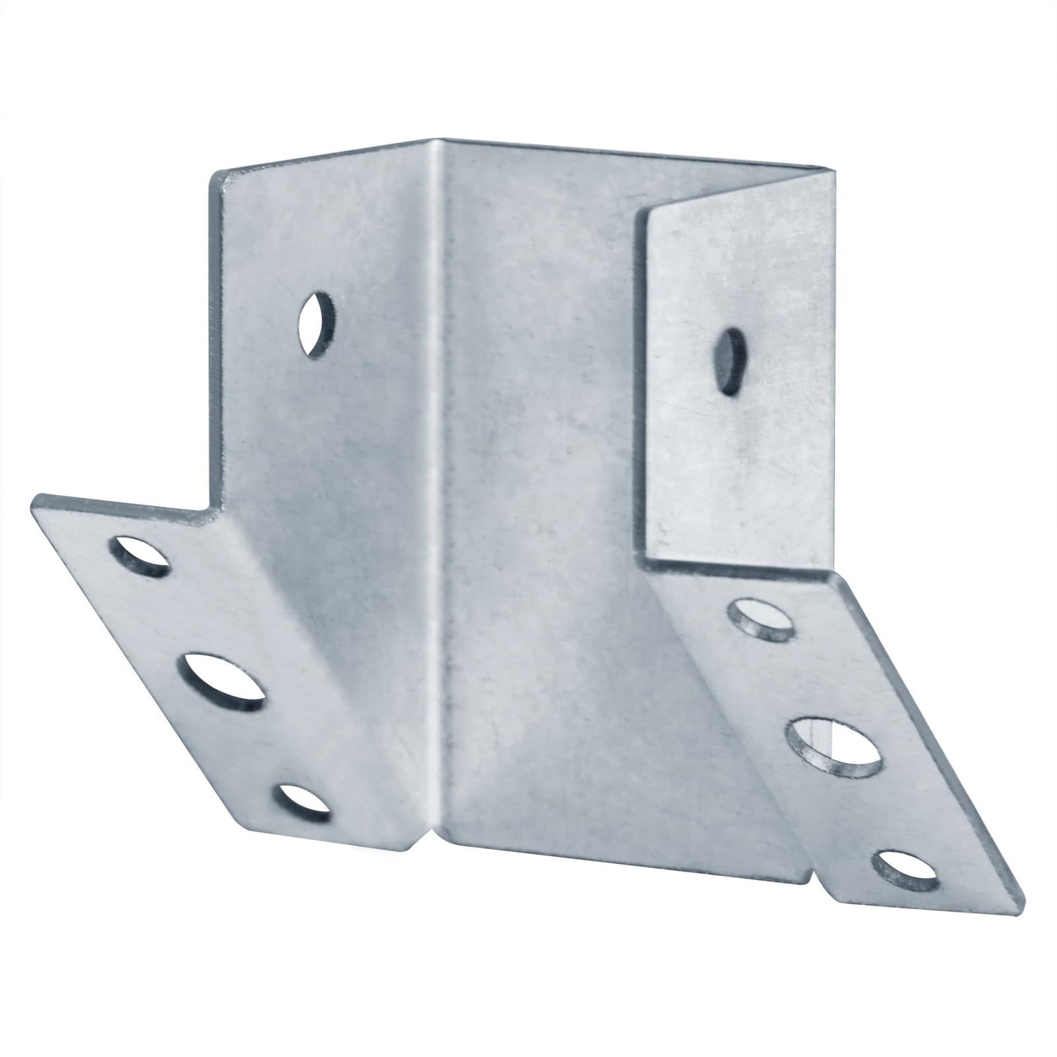 10 Pack 45-Degree Post and Beam Knee Bracket for Actual 2"x 4",2"x 6" Roughsawn Lumber,Inner Width:50mm,Thickness 2mm(14 Gauge) 45°Angle Post Support Bracket for Pergola GBGS