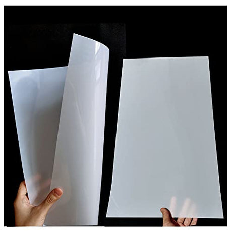 10 Pack 7.5 Mil Blank Stencil Sheets 12 x 24 inch Mylar Sheet Milky Translucent PET Blank Stencil Making Sheet Blank Mylar Templates for DIY Qulinshine