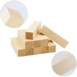 10 Pack Basswood Carving Blocks, 4 X 1 X 1" Soft Solid Wooden Unfinished Wood Whittling WoodArtSupply