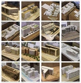 10 Pack Basswood Sheets 1/16 ×8×12 Inch, Thin Unfinished Plywood Wood Sheets for Craft DIY Project DOMG