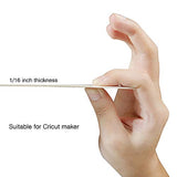 10 Pack Basswood Sheets 1/16 ×8×12 Inch, Thin Unfinished Plywood Wood Sheets for Craft DIY Project DOMG