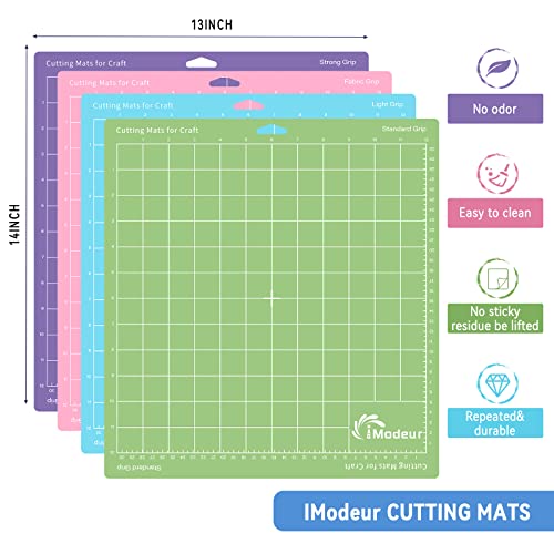 10 Pack Cutting Mats for Cricut - IModeur 12"x12" Cutting Mats for Cricut Accessories - Mats for Cricut Explore Air 2/ Maker 2/3 IModeur