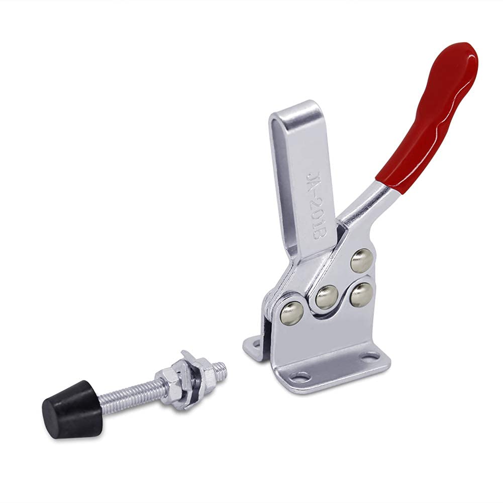 10 Pack Hold Down Toggle Clamps Woodworking,201B Clamps Hand Tool Toggle Clamp 220Lbs Holding Capacity,Antislip Quick Release Horizontal Toggle SKYCY