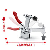 10 Pack Hold Down Toggle Clamps Woodworking,201B Clamps Hand Tool Toggle Clamp 220Lbs Holding Capacity,Antislip Quick Release Horizontal Toggle SKYCY