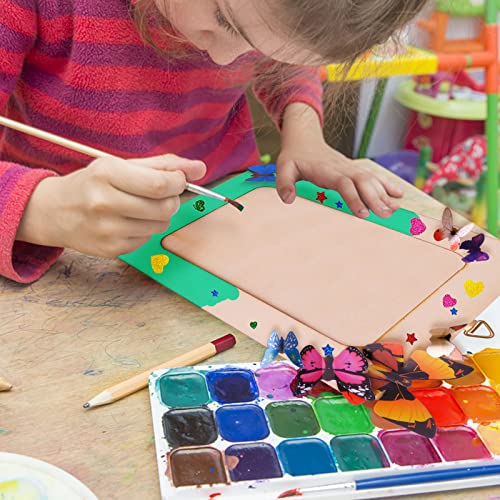 10 Pack Picture Frame Painting Craft Kit, 6'' x 8'' DIY Blank Wooden Photo Frames with Stand, Painting Set, 3D Butterfly and Glitter Eva Stickers for Aweyka