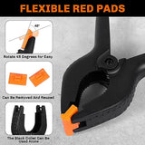 10 Pack Spring Clamps Heavy Duty - Assorted Sizes Spring Clips Plastic 6.5 Inches, 4.5 Inches, 3.5 Inches Set - Backdrop Clips Small Clamps For Peoin