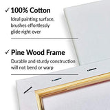 10 Pack Stretched Canvases for Painting 8x10 Blank Paint Canvases for Painting Supplies Painting Canvas Acrylic Paint, Oil Art Small Canvases for HIPPIE CRAFTER
