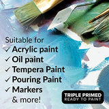 10 Pack Stretched Canvases for Painting 8x10 Blank Paint Canvases for Painting Supplies Painting Canvas Acrylic Paint, Oil Art Small Canvases for HIPPIE CRAFTER