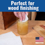 10 Pack of White Non Scratch Non-Woven Pads for Cleaning/Polishing and Multi Purpose Use in Your Home • Workshop or DIY Garage Shop Made in The USA Peachtree Woodworking Supply