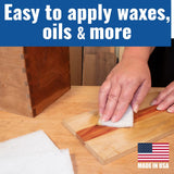 10 Pack of White Non Scratch Non-Woven Pads for Cleaning/Polishing and Multi Purpose Use in Your Home • Workshop or DIY Garage Shop Made in The USA Peachtree Woodworking