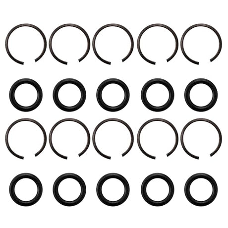 10 Packs 1/2" Impact Wrench Socket Retainer Rings with O-ring, Replacement Parts Compatible with IR, Snap-On, Chicago Pneumatic, Florida Pneumatics, A.I.FORCE