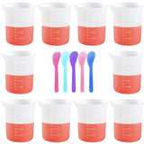 10 Pcs 100ml Silicone Measuring Cups, Epoxy Resin Cups, Nonstick Silicone Mixing Cups for Resin Molds Resin Casting Molds for Handmade Candle, Resin Phinicco