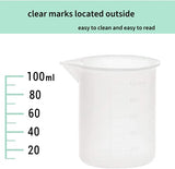 10 Pcs 100ml Silicone Measuring Cups, Epoxy Resin Cups, Nonstick Silicone Mixing Cups for Resin Molds Resin Casting Molds for Handmade Candle, Resin Phinicco