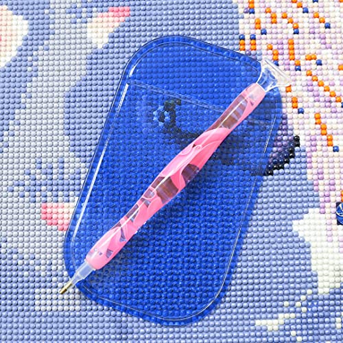 10 Pcs Anti-Slip Tools Sticky Mat for Diamond Painting, 5.6 x 3.3 Inch Universal Gel Pad for Holding Tray 5D Diamond Embroidery Accessories, 8 Colors AYWFEY