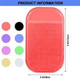 10 Pcs Anti-Slip Tools Sticky Mat for Diamond Painting, 5.6 x 3.3 Inch Universal Gel Pad for Holding Tray 5D Diamond Embroidery Accessories, 8 Colors AYWFEY