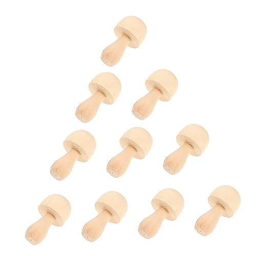 10 Pcs DIY Wooden Ornaments Wooden People pegs Unpainted Unfinished Wood Craft Unfinished Wooden pegs Craft peg Unfinished Wood peg Decoration Small SEWOART