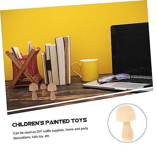 10 Pcs DIY Wooden Ornaments Wooden People pegs Unpainted Unfinished Wood Craft Unfinished Wooden pegs Craft peg Unfinished Wood peg Decoration Small SEWOART