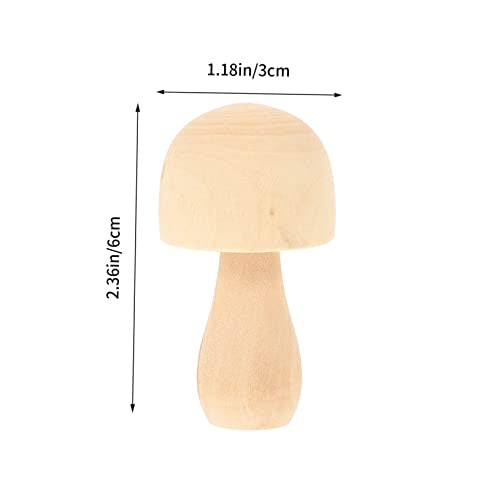 10 Pcs DIY Wooden Ornaments Wooden People pegs Unpainted Unfinished Wood Craft Unfinished Wooden pegs Craft peg Unfinished Wood peg Decoration Small SEWOART