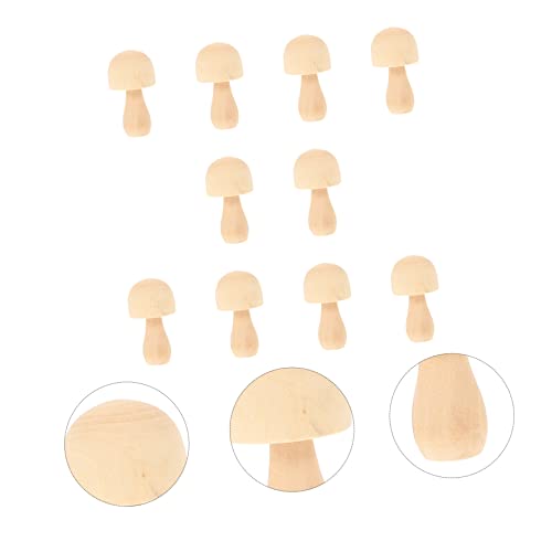 10 Pcs DIY Wooden Ornaments Wooden People pegs Unpainted Unfinished Wood Craft Unfinished Wooden pegs Craft peg Unfinished Wood peg Decoration Small SEWOART
