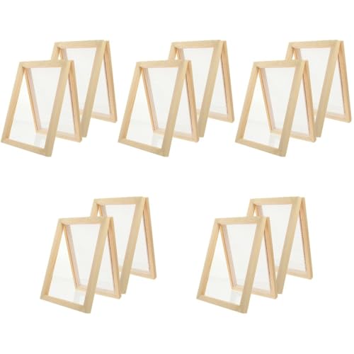 10 Pcs Paper Frame Educational Craft for Paper Making Deckle Paper Making Frame Paper Making Screen Kit Paper Making Frame Paper Making Tools DECHOUS