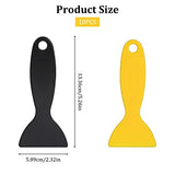 10 Pcs Plastic Scraper,Plastic Spatula Paint Scrapers Flexible Resin Scraper Putty Knife Air Bubble Remover Sticker Installation Tool for 3D Printing Sliverdew