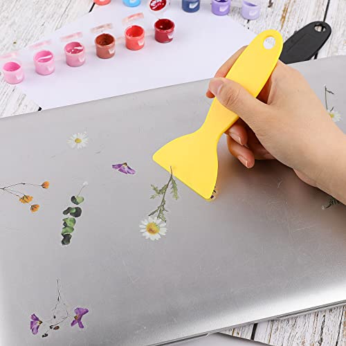 10 Pcs Plastic Scraper,Plastic Spatula Paint Scrapers Flexible Resin Scraper Putty Knife Air Bubble Remover Sticker Installation Tool for 3D Printing Sliverdew