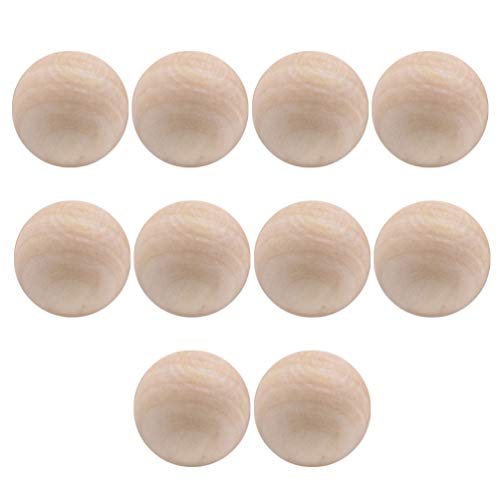 10 Pcs Wood Barrel Beads Jewelry Making Round Spacer White Beads Loose Beads African Beads Unfinished Wood Spacer Beads Unfinished Wood Round Bead EXCEART