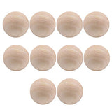 10 Pcs Wood Barrel Beads Jewelry Making Round Spacer White Beads Loose Beads African Beads Unfinished Wood Spacer Beads Unfinished Wood Round Bead EXCEART
