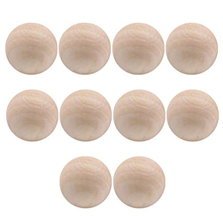 10 Pcs Wood Barrel Beads Jewelry Making Round Spacer White Beads Loose Beads African Beads Unfinished Wood Spacer Beads Unfinished Wood Round Bead EXCEART