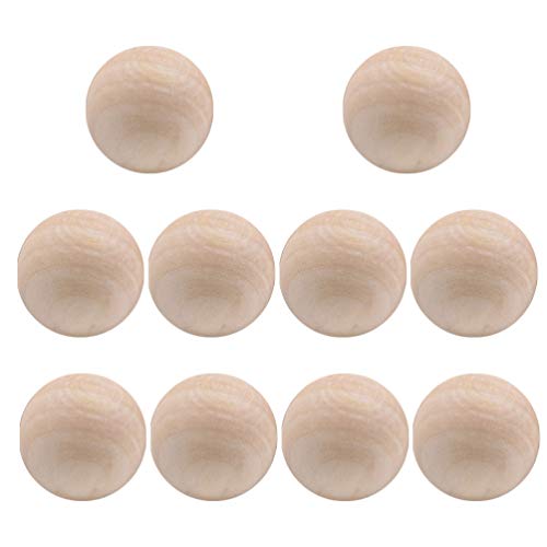 10 Pcs Wood Barrel Beads Jewelry Making Round Spacer White Beads Loose Beads African Beads Unfinished Wood Spacer Beads Unfinished Wood Round Bead EXCEART