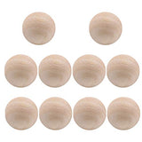 10 Pcs Wood Barrel Beads Jewelry Making Round Spacer White Beads Loose Beads African Beads Unfinished Wood Spacer Beads Unfinished Wood Round Bead EXCEART