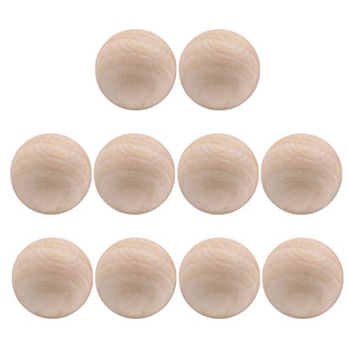 10 Pcs Wood Barrel Beads Jewelry Making Round Spacer White Beads Loose Beads African Beads Unfinished Wood Spacer Beads Unfinished Wood Round Bead EXCEART