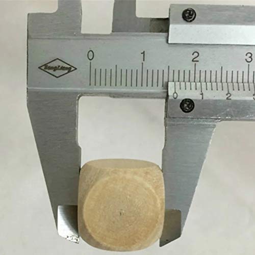 10 Pcs Wooden Dice, 6 Sided Blank Dice Round Corner Cube Dice DIY Graffiti Dice Crafts Toy Dice Board Game Party Supplies(1.8cm) Generic