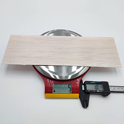 10 Pieces 1mm Balsa Wood Sheets 100mm X 300mm Natural Unfinished Wood for House Aircraft Ship Boat DIY Wooden Plate Model Craft Project US3001 通用