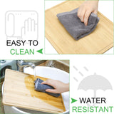 10 Pieces Bamboo Cutting Boards Set Bamboo Chopping Board Bulk Wooden Cutting Boards Thick Sturdy Chopping Board with Juice Groove for Kitchen Meat Cheese and Vegetables Heavy Duty Serving Tray Eaasty