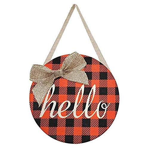 10 Pieces Blank Wood Circles 12 Inch Sign Unfinished Wood Slices Front Door Decor Round Wooden Hanging Sign with Twine MixTeach