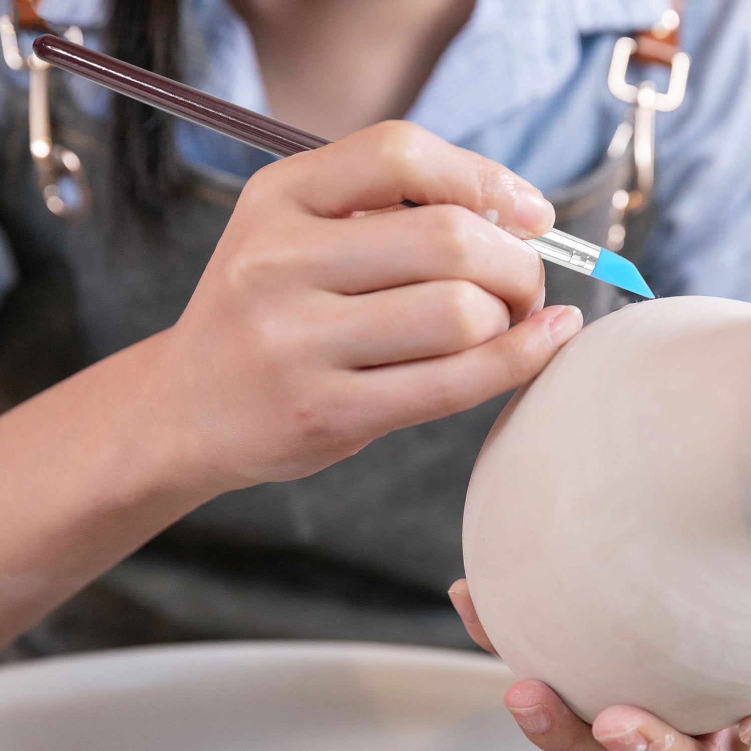 10 Pieces Silicone Clay Tools for Sculpting Clay Modeling, Resin Stippling, Nail Dotting Tools for Painting HSYMQ