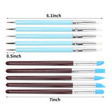 10 Pieces Silicone Clay Tools for Sculpting Clay Modeling, Resin Stippling, Nail Dotting Tools for Painting HSYMQ